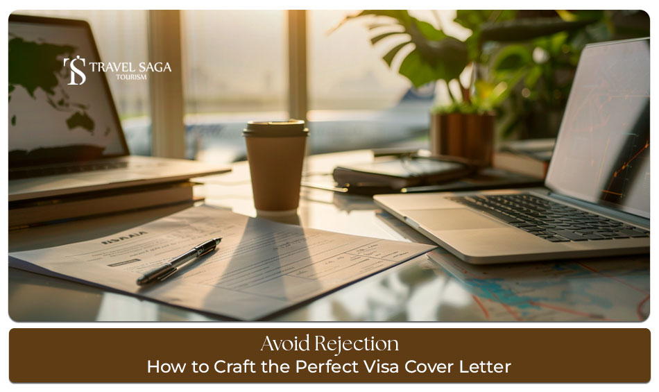 Visa cover letter Blog Banner by Travel Saga Tourism