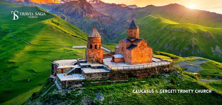 Caucasus and Gergeti Trinity Church