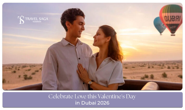 Valentine's Day in Dubai Blog Banner By Travel Saga Tourism