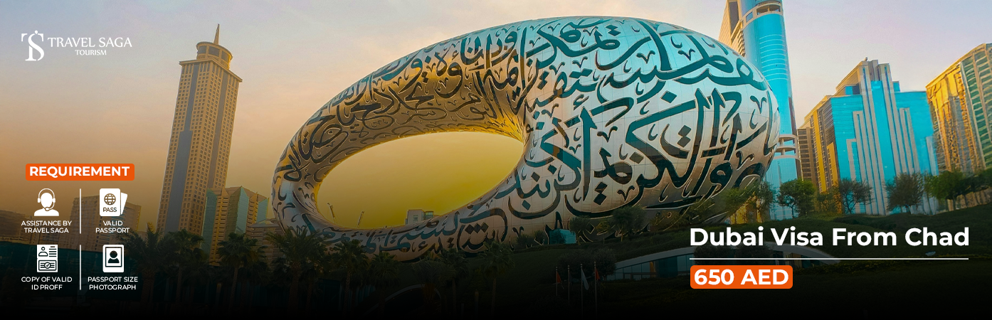 Dubai Visa from Chad BT Banner by Travel Saga Tourism