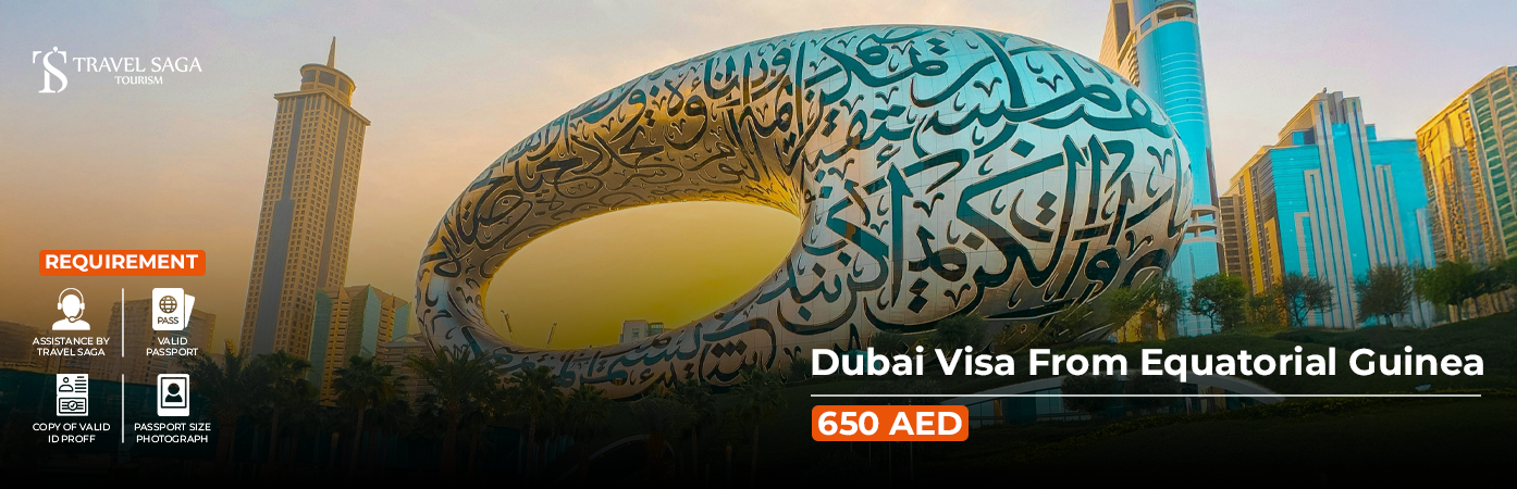 Dubai Visa from Equatorial Guinea BT Banner by Travel Saga Tourism