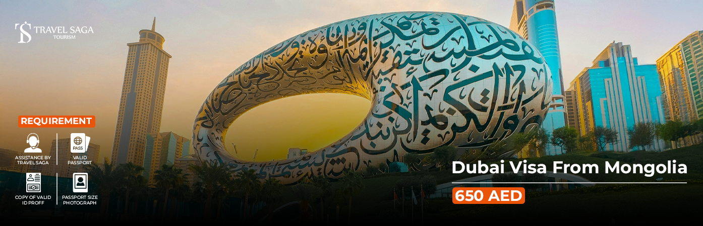 Dubai Visa from Mongolia BT Banner by Travel Saga Tourism