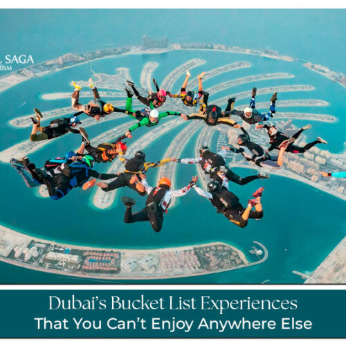 Dubai unique experiences Blog Banner by Travel Saga Tourism