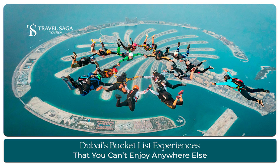 Dubai unique experiences Blog Banner by Travel Saga Tourism