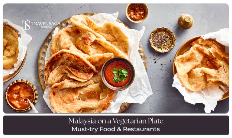 Vegetarian food in Malaysia Blog Banner by Travel Saga Tourism