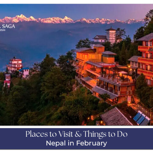 Nepal in February Blog Banner by Travel Saga Tourism