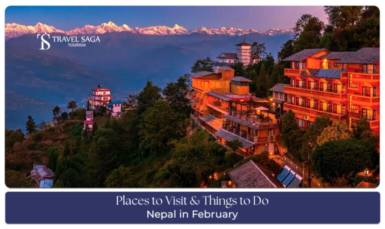 Nepal in February Blog Banner by Travel Saga Tourism