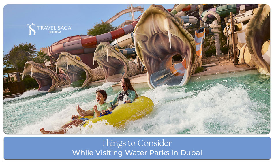 Dubai water park tips Blog Banner by Travel Saga Tourism