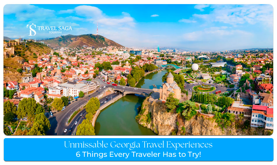 Things to do in Georgia Blog Banner by Travel Saga Tourism