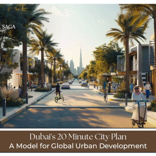 Dubai 20 minute city Plan Blog Banner by Travel Saga Tourism