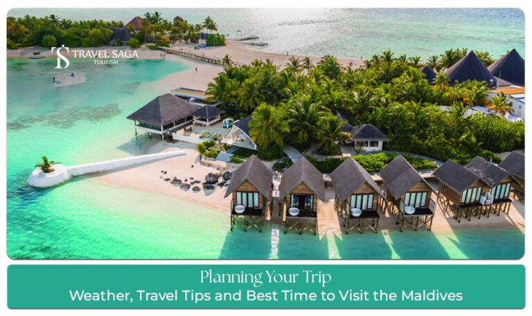 Best Time to Visit the Maldives Blog Banner by Travel Saga Tourism