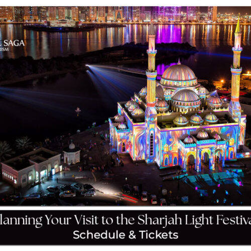 Sharjah Light Festival Blog Banner by Travel Saga Tourism