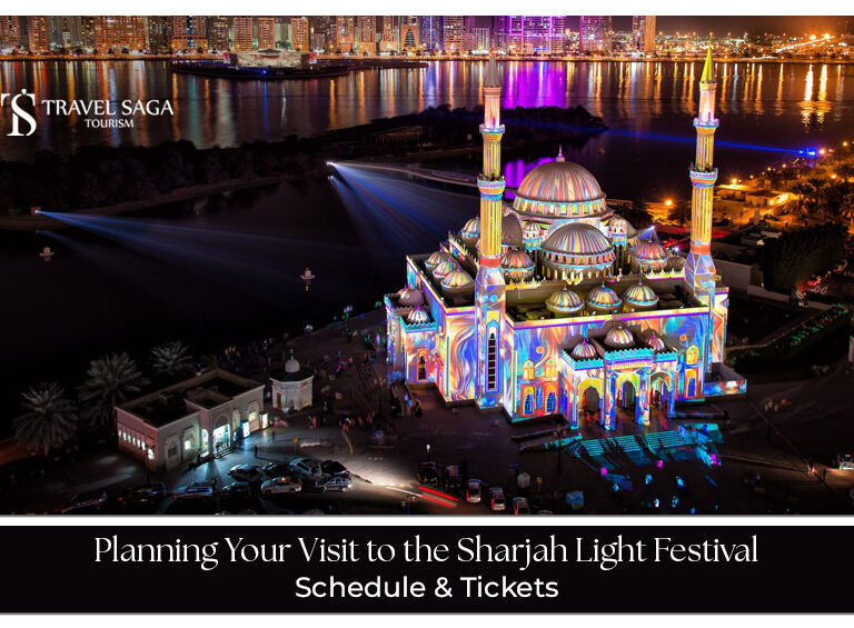 Sharjah Light Festival Blog Banner by Travel Saga Tourism