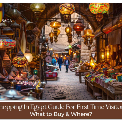 Shopping in Egypt Blog Banner by Travel Saga Tourism