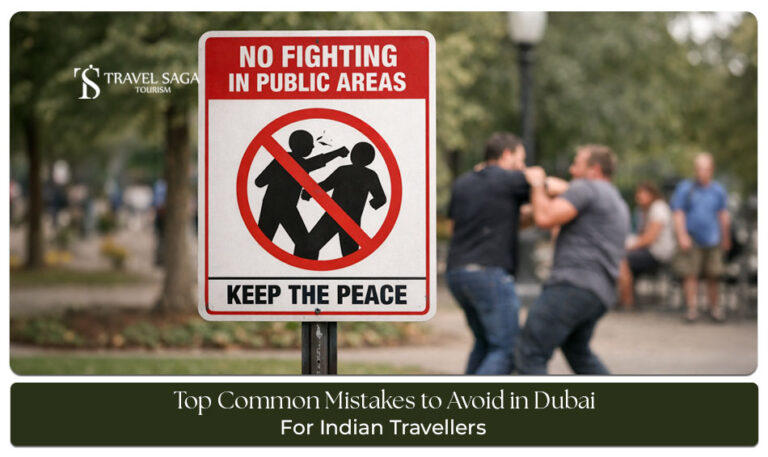 Common Mistakes to Avoid in Dubai Blog Banner by Travel Saga Tourism