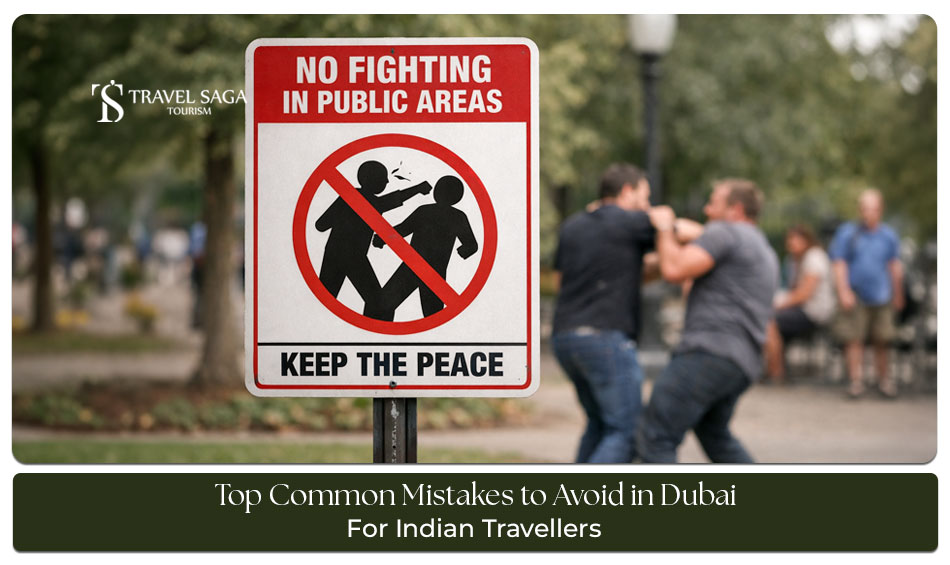 Common Mistakes to Avoid in Dubai Blog Banner by Travel Saga Tourism