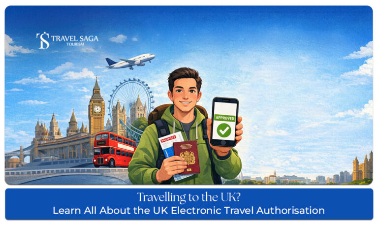 UK Electronic Travel Authorisation Blog Banner By Travel Saga Tourism