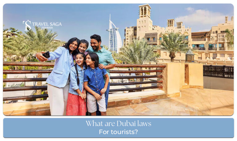 Dubai laws for tourists blog banner by Travel Saga Tourism