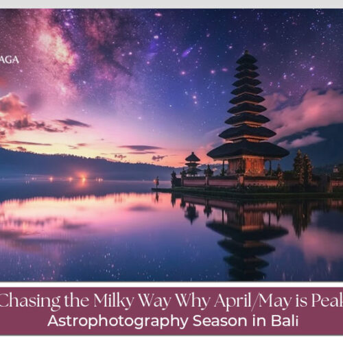 Milky Way over Bali in April