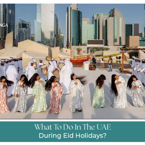 UAE during Eid holidays celebration with festive lights, cultural events, and family gatherings across Dubai and Abu Dhabi.