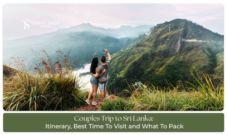 Romantic couples trip to Sri Lanka with beach and nature views