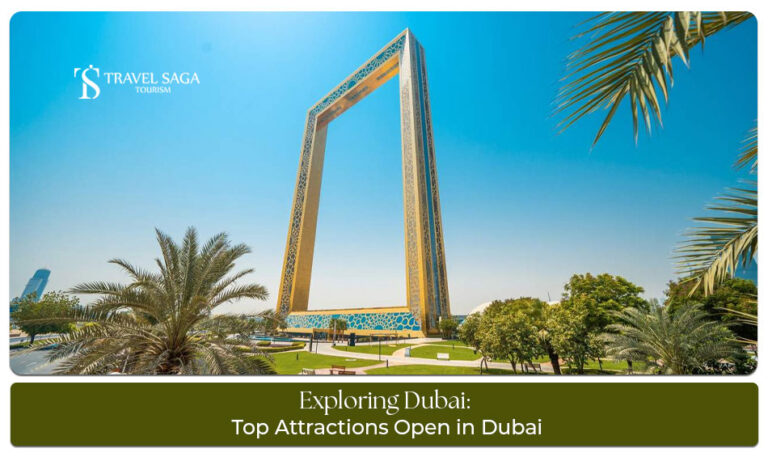 Attractions Open in Dubai Blog Banner by Travel Saga Tourism