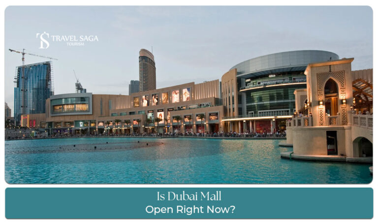 Is Dubai Mall Open Blog Banner by Travel Saga Tourism