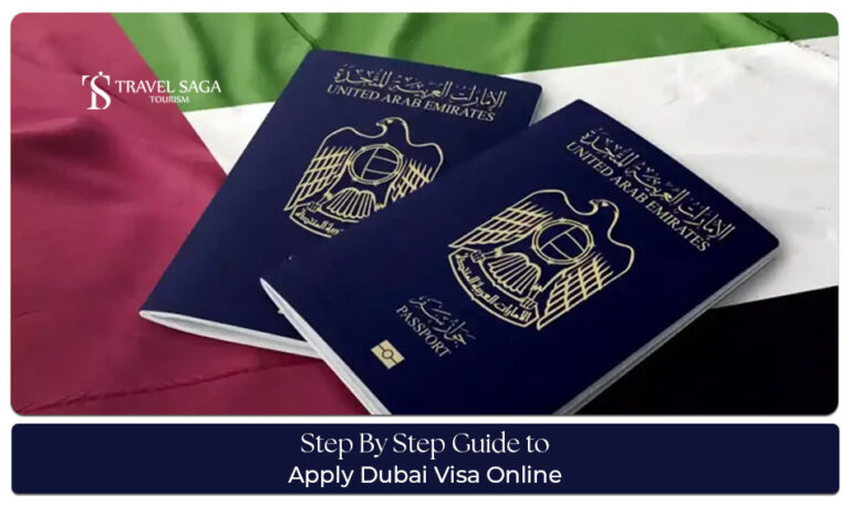 apply Dubai visa online Blog Banner by Travel Saga Tourism