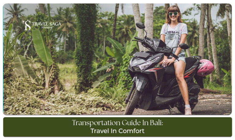 Transportation Guide in Bali Blog Banner by Travel Saga Tourism