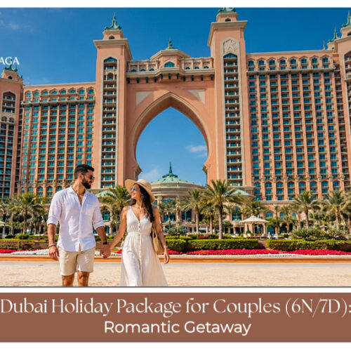 Couple enjoying a romantic Dubai getaway with scenic city views and memorable sightseeing experiences.