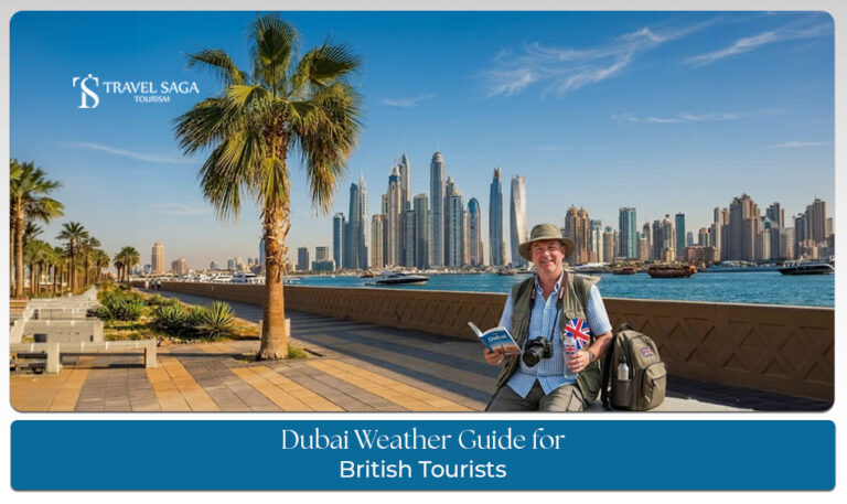 Dubai weather guide for British tourists covering seasons, temperatures, and travel tips