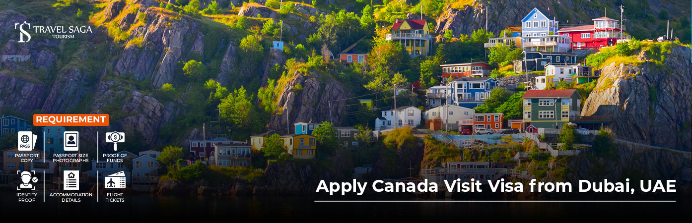 Apply Canada visit visa from UAE with passport, visa documents, and Canada travel attractions for smooth travel planning