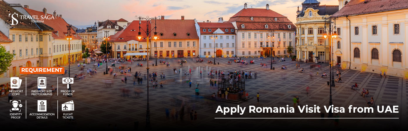 Apply Romania visit visa from UAE with passport, visa documents, travel itinerary, and tourist visa application process essentials.