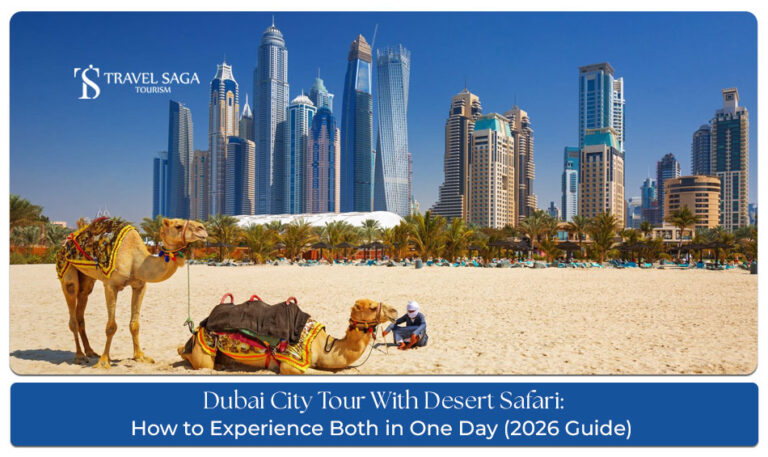Dubai tour package with desert safari and city highlights