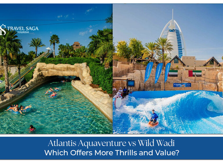 Atlantis Aquaventure vs Wild Wadi comparison for rides, attractions, and family fun