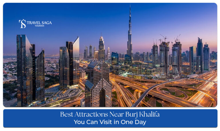Best attractions near Burj Khalifa including shopping, fountains, and entertainment