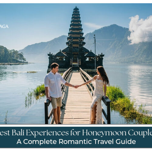 Honeymoon couple enjoying romantic experiences and scenic views in Bali