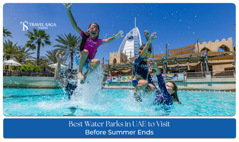 Popular water parks in the UAE featuring water slides, wave pools, and family attractions