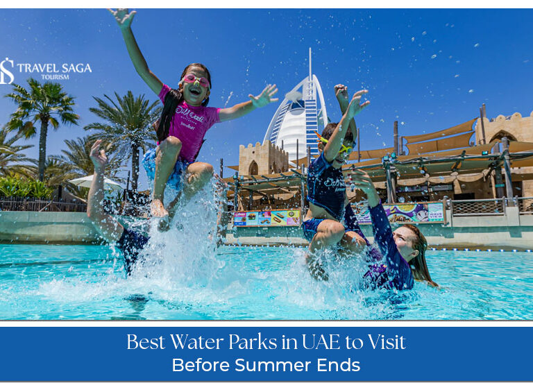 Popular water parks in the UAE featuring water slides, wave pools, and family attractions