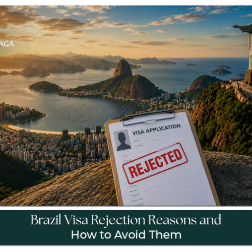 Brazil visa application rejection reasons with passport and supporting travel documents