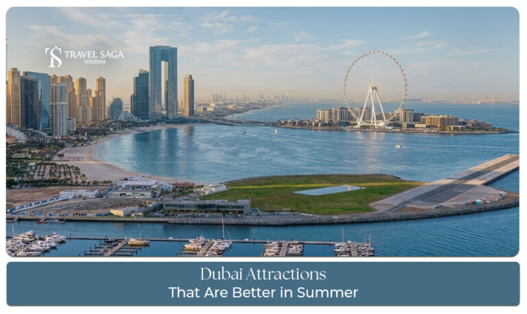 Dubai attractions in summer featuring indoor entertainment and family experiences