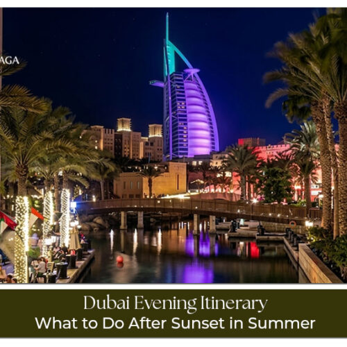 Dubai summer evening attractions, dining, shopping, and waterfront experiences