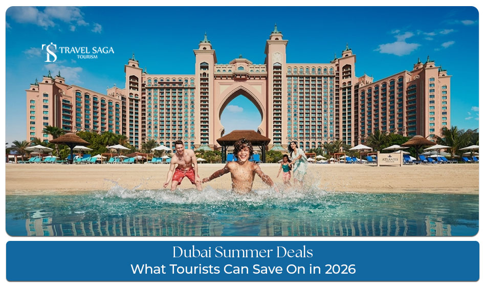 Dubai summer deals in 2026 featuring shopping offers, hotel savings, and attractions