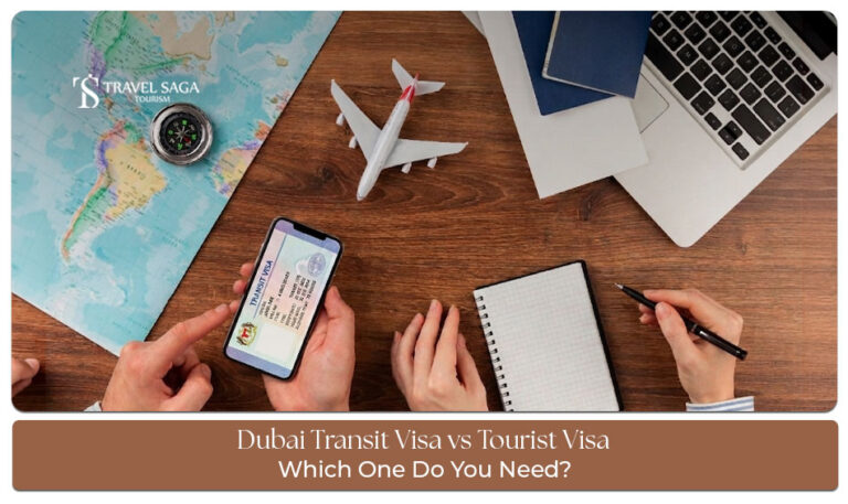 Dubai transit visa vs tourist visa comparison for travellers and visitors