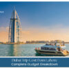 Dubai trip cost from Lahore including flights, hotels, food, and sightseeing expenses