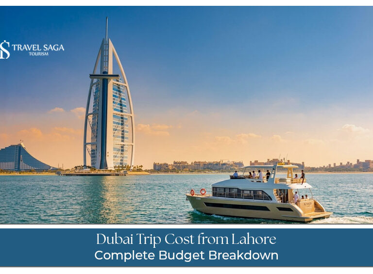 Dubai trip cost from Lahore including flights, hotels, food, and sightseeing expenses