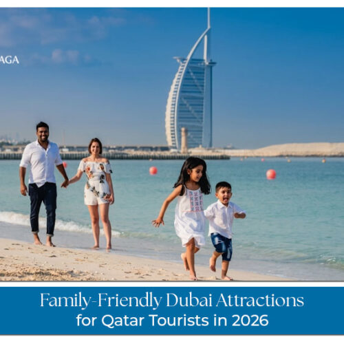 Dubai attractions for Qatar tourists in 2026 featuring landmarks, shopping, and entertainment
