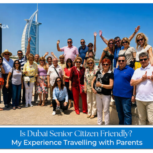 Senior citizens enjoying accessible attractions and comfortable travel in Dubai