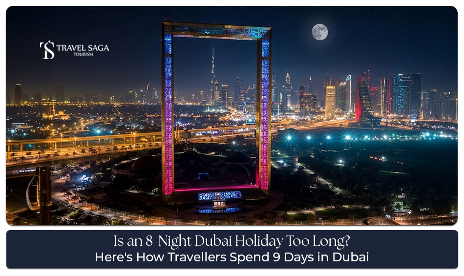 9-day Dubai itinerary featuring landmarks, desert safari, beaches, shopping, and city attractions