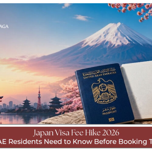 Japan visa fee changes in 2026 with passport, visa application, and travel documents